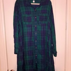 green plaid dress old navy All I Want Navy Tartan Plaid Midi Dress, Small - The Mint Julep Boutique main image 0